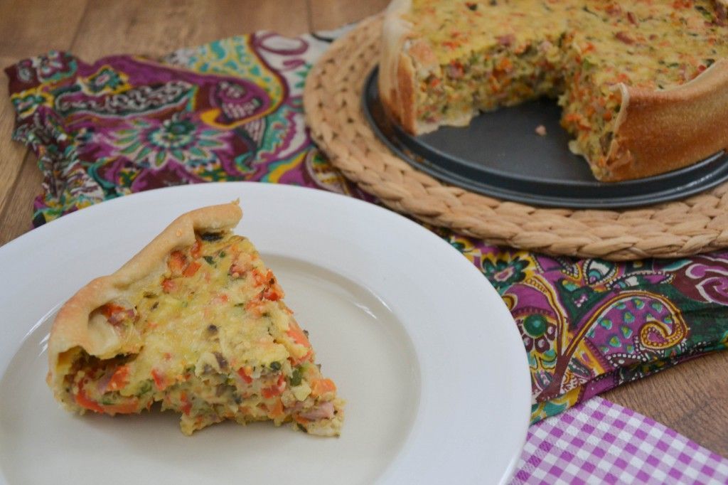 Hartige taart courgette en wortel