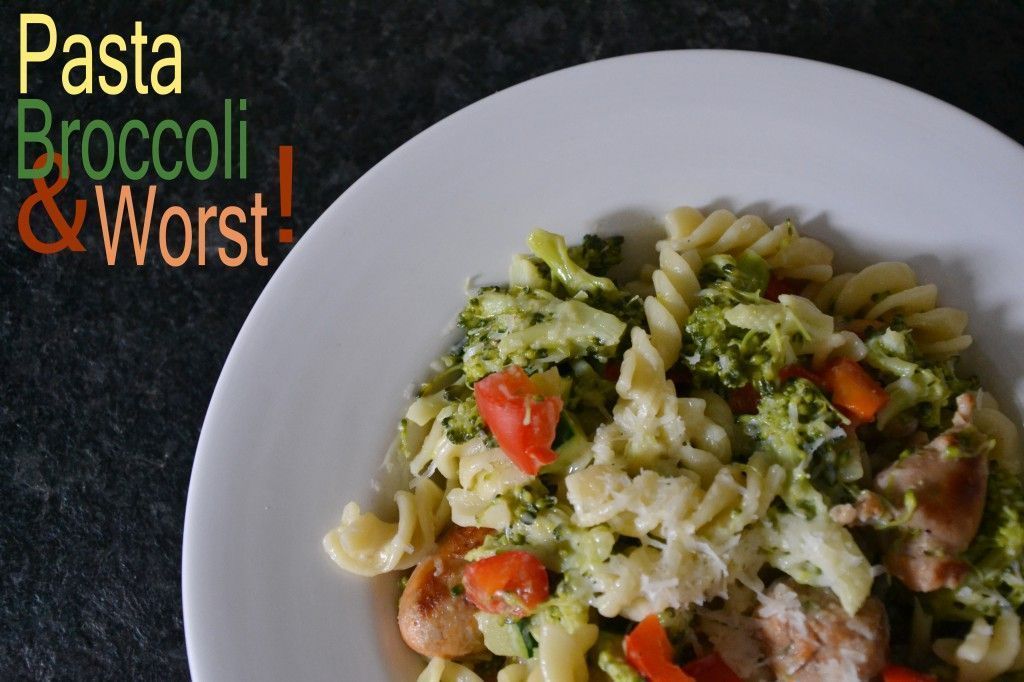 Pasta, Broccoli en Worst