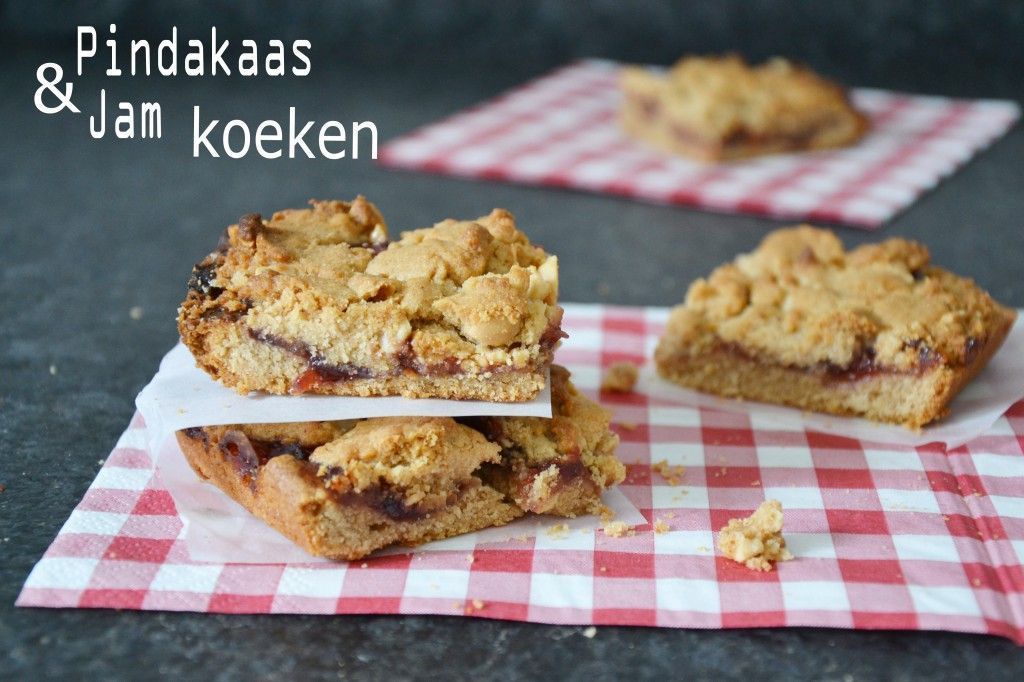 Pindakaas- Jam koeken