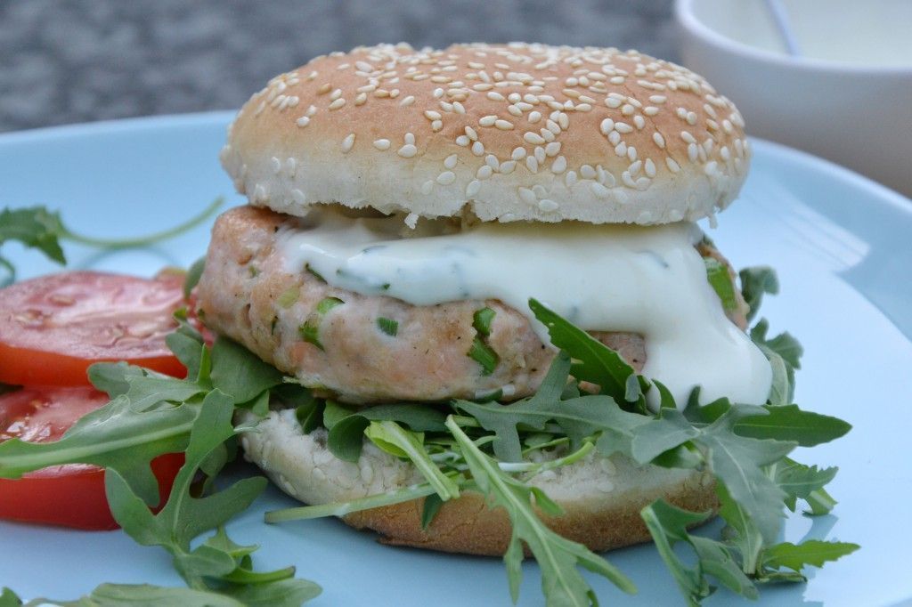 Visburger met wasabimayo