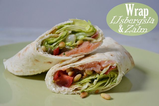 Wrap ijsbergsla en zalm
