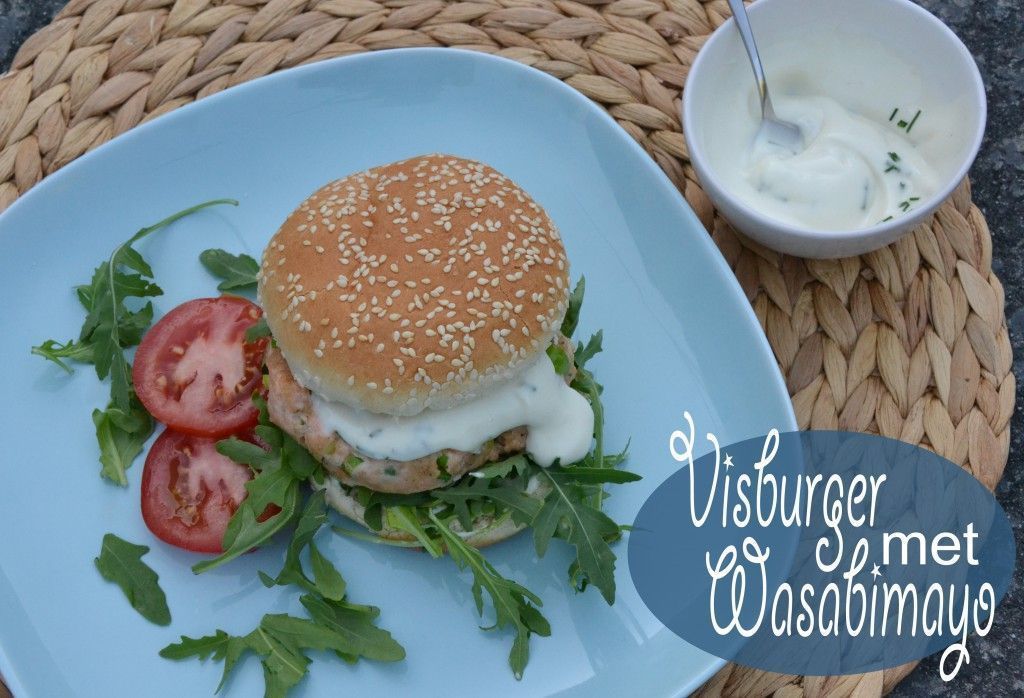 Visburger met wasabimayo