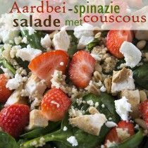 Aardbei-spinazie salade sl