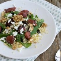 Lauwwarme salade stoofpeertjes tst