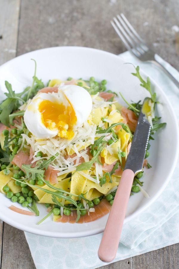 Tagliatelle met zalm en ei Brenda Kookt!