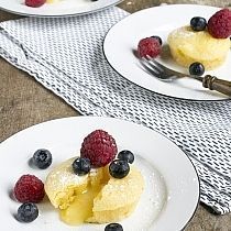 Lemon curd cakeje uitloopt
