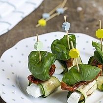 Pincho courgetterolletje met geitenkaas