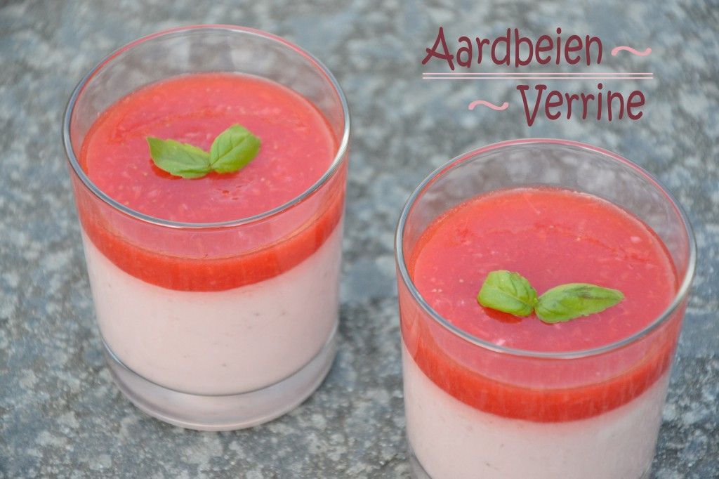 Aardbeien Verrine