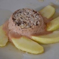 Chocolade parfaits, nagerecht kerst,
