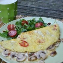 Omelet met mozzarella en tomaat, Jamie Oliver