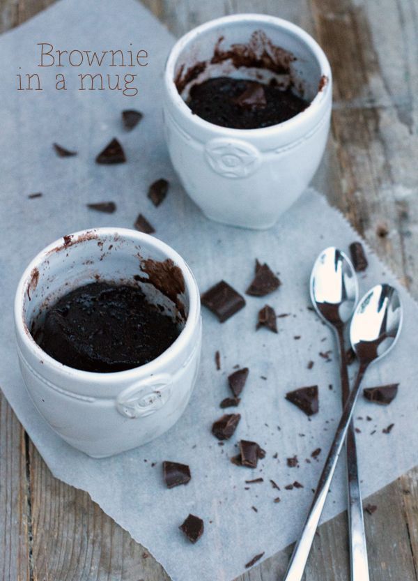 Brownie in a mug