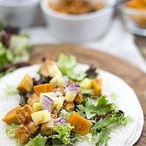 BBQ chicken burrito