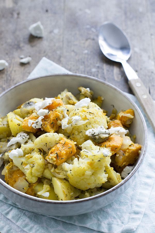 bloemkool met zoete aardappel uit de wok - brenda kookt!