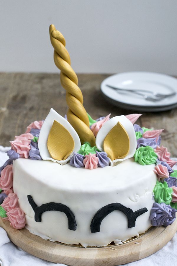 Unicorn taart recept