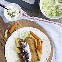 Fish and chips van lekkerbekjes uit de oven