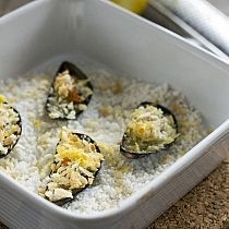 Gegratineerde mosselen recept