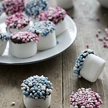 Kraamhapje marshmallow met chocolade