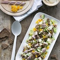 Salade van paling