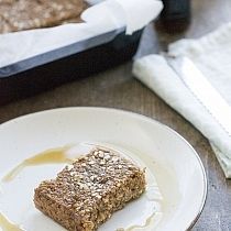 Ontbijtcake van banaan en havermout
