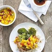 Cajunkip met mangosalsa