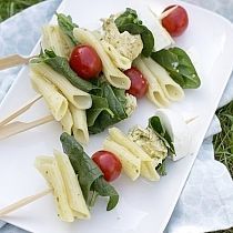 Pastaspies met kippesto en spinazie