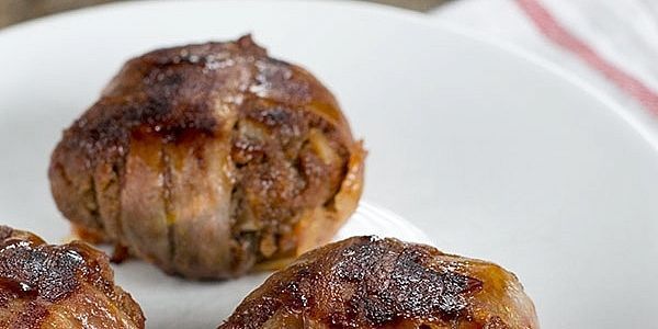 mini gehaktbrood van de barbecue