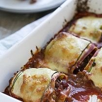 lasagnerolletjes met courgette
