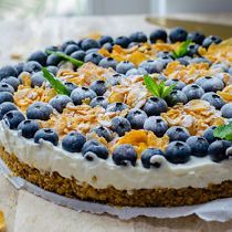 No bake cornflakestaart