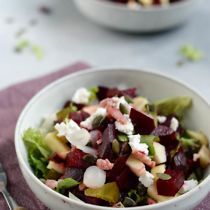 bietensalade met geitenkaas