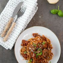 Pastasaus met gehaktballen slowcooker recept