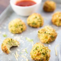 Courgetteballetjes met kaas