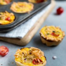 Tuna melt quiches