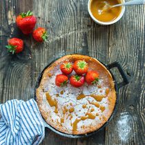 Dutch baby met karamel