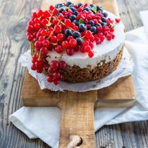 Lactosevrije cheesecake met zomerfruit