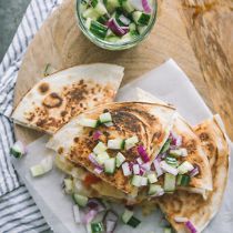 Quesadilla's met kaas en ananas