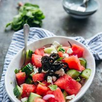 Watermeloensalade met feta
