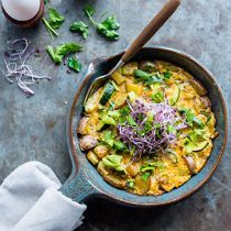 Frittata met courgette en ricotta