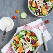 Gyros salade met kip
