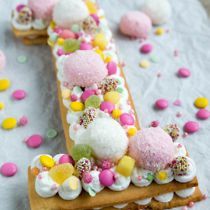 Cookiecake met snoepjes