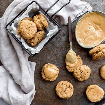 Pindakaaskoekjes met dulce de leche