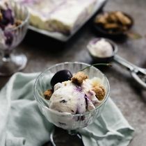 Kersenijs met chocolade