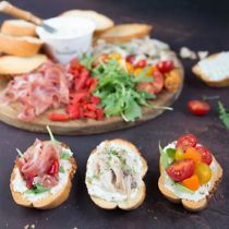 Bruschetta met roomkaas