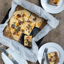 Cheesecake pompoen blondies