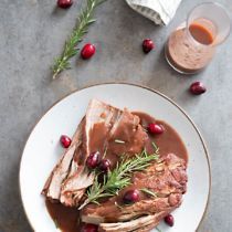 Varkenshaas met cranberryjus
