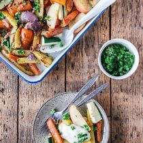 Traybake met appel en groenten